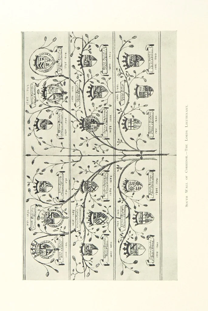 An illustration from The Great Hall, Winchester Castle, 1899, leaf 244