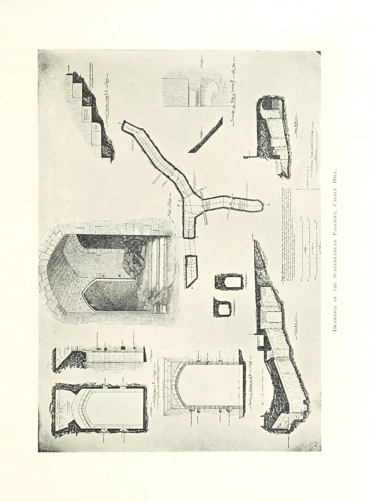 An illustration from The Great Hall, Winchester Castle, 1899, leaf 27