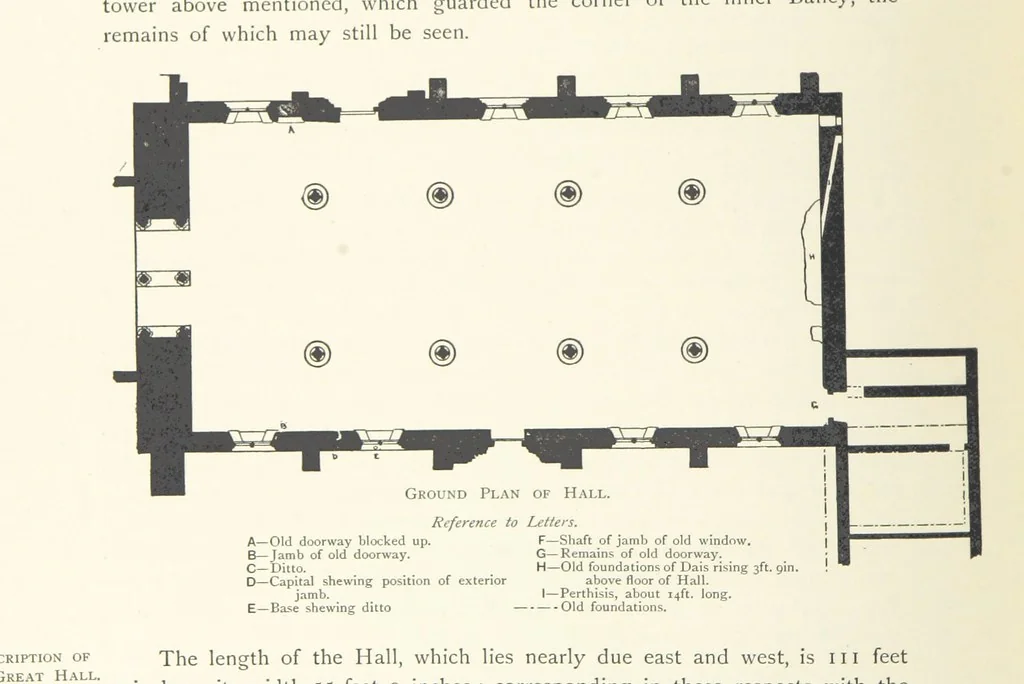 An illustration from The Great Hall, Winchester Castle, 1899, leaf 70