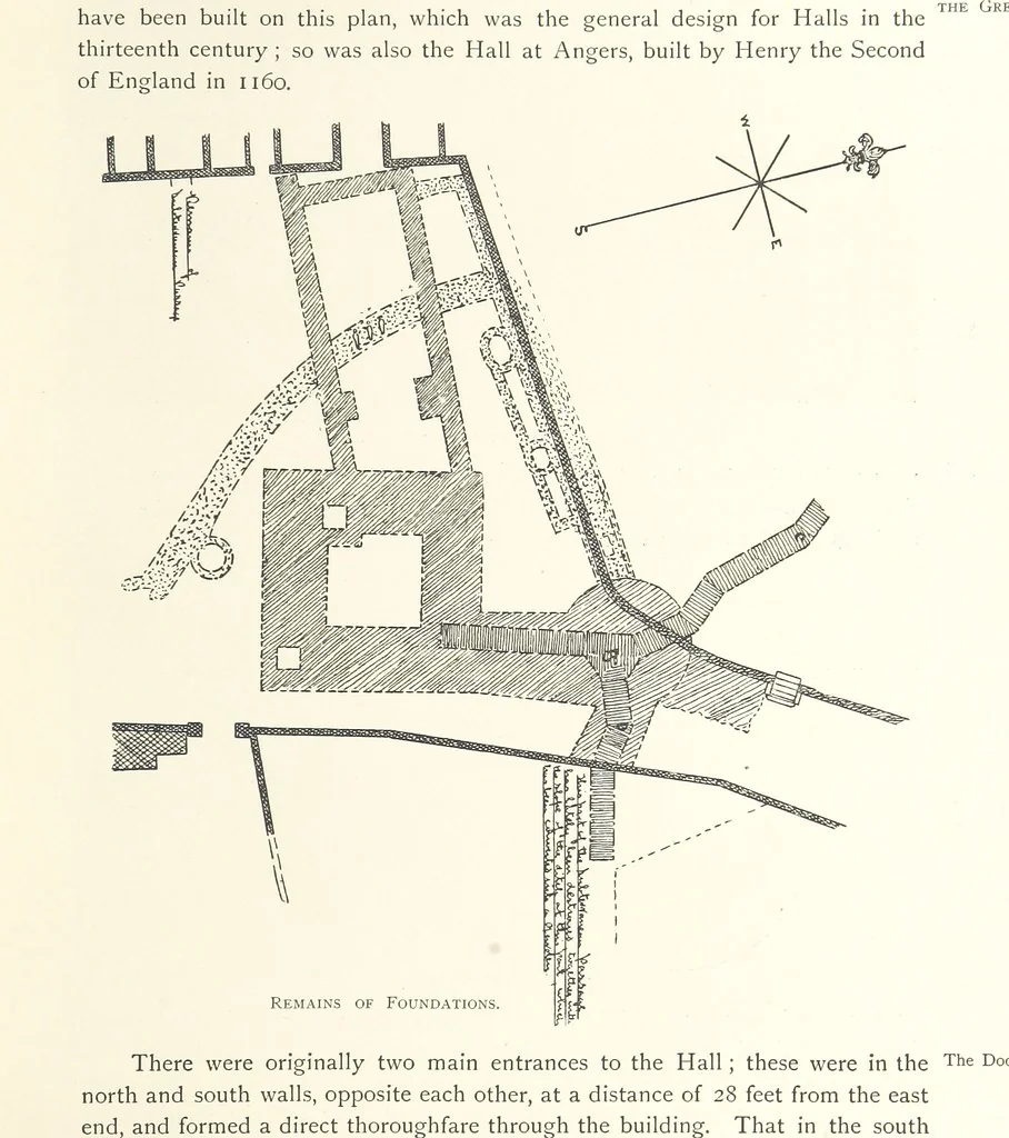 An illustration from The Great Hall, Winchester Castle, 1899, leaf 75