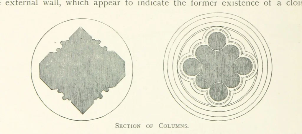 An illustration from The Great Hall, Winchester Castle, 1899, leaf 76