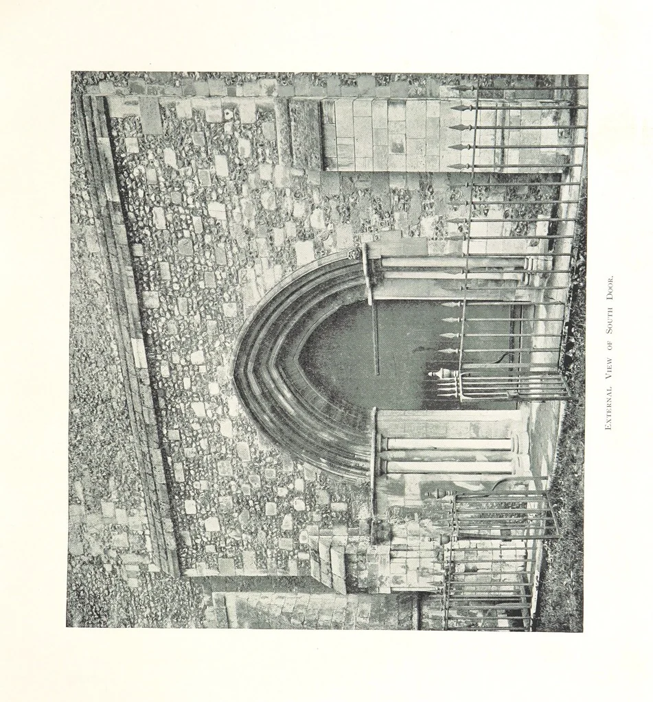 An illustration from The Great Hall, Winchester Castle, 1899, leaf 77