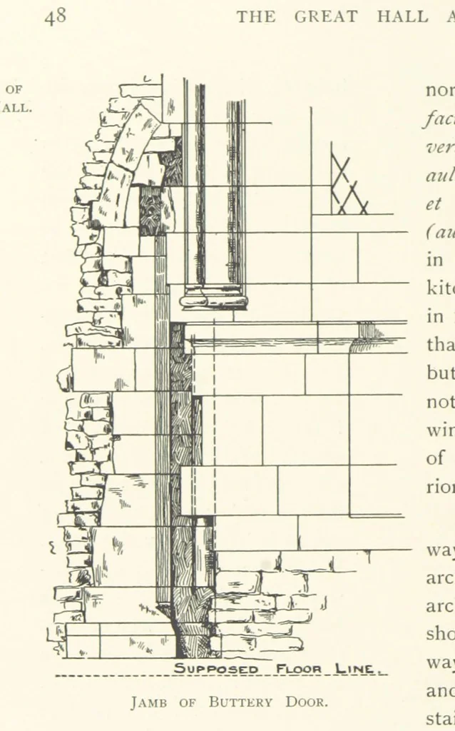 An illustration from The Great Hall, Winchester Castle, 1899, leaf 80
