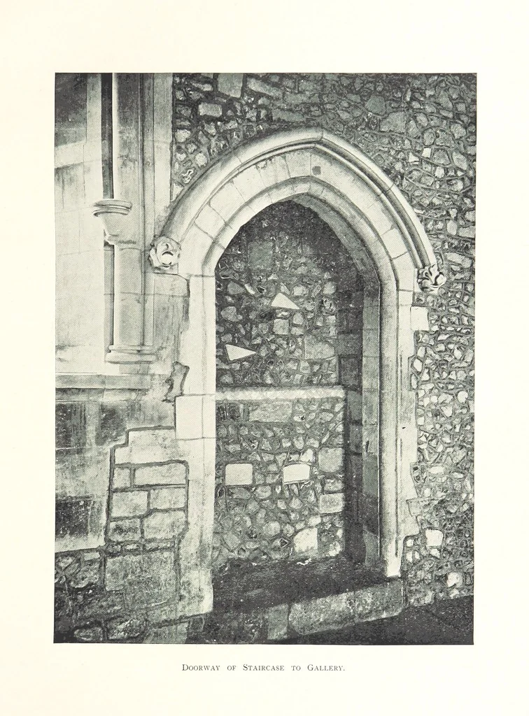 An illustration from The Great Hall, Winchester Castle, 1899, leaf 81