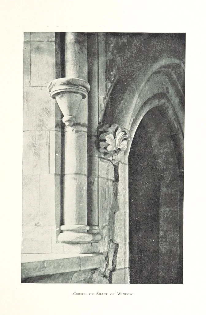 An illustration from The Great Hall, Winchester Castle, 1899, leaf 89