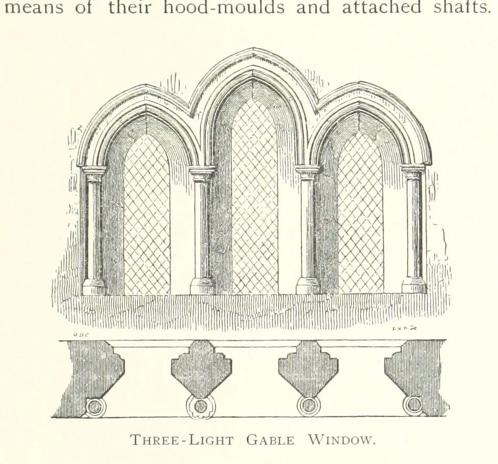 An illustration from The Great Hall, Winchester Castle, 1899, leaf 91