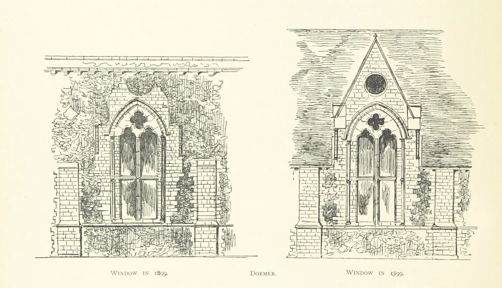 An illustration from The Great Hall, Winchester Castle, 1899, leaf 96
