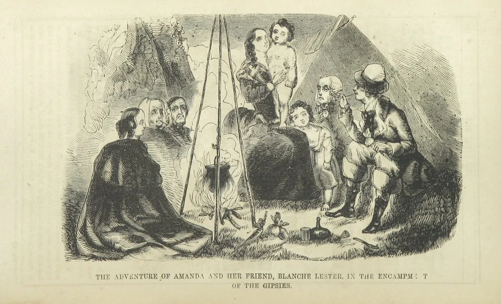 An illustration from The Gipsy Boy: a romance of the woods and wilds, 1847, leaf 166