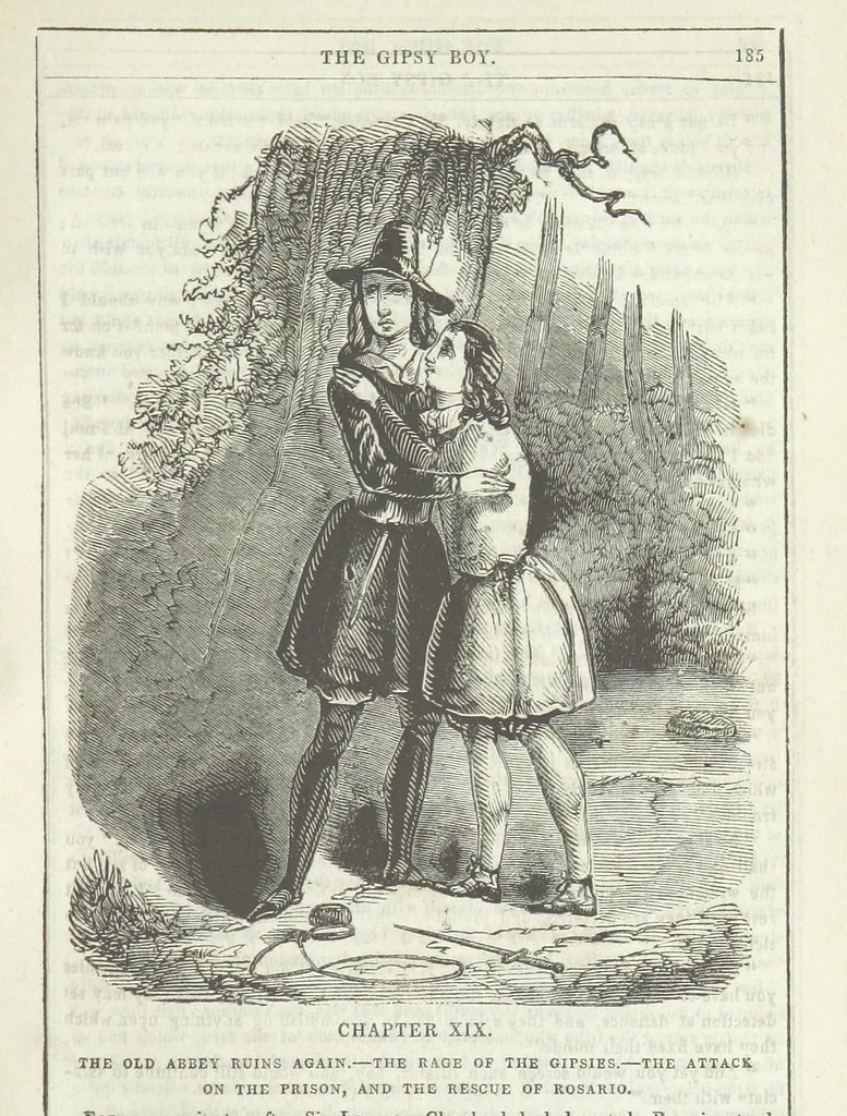 An illustration from The Gipsy Boy: a romance of the woods and wilds, 1847, leaf 191