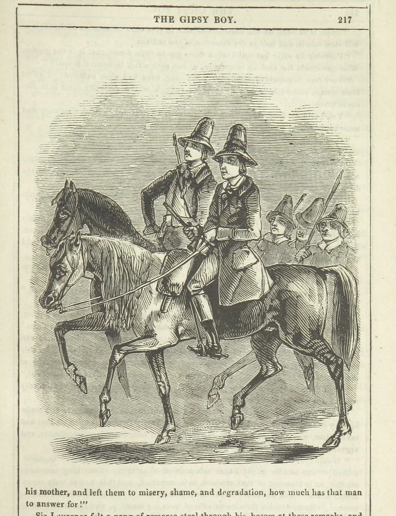 An illustration from The Gipsy Boy: a romance of the woods and wilds, 1847, leaf 223