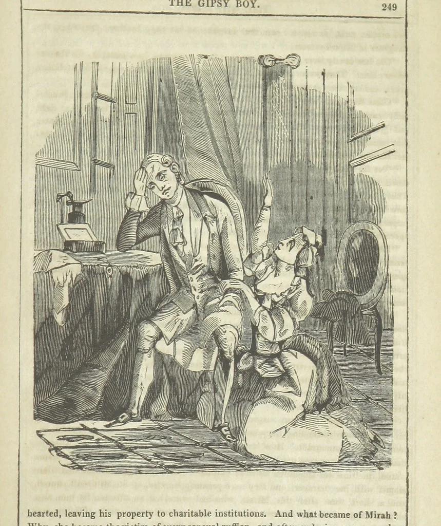 An illustration from The Gipsy Boy: a romance of the woods and wilds, 1847, leaf 255