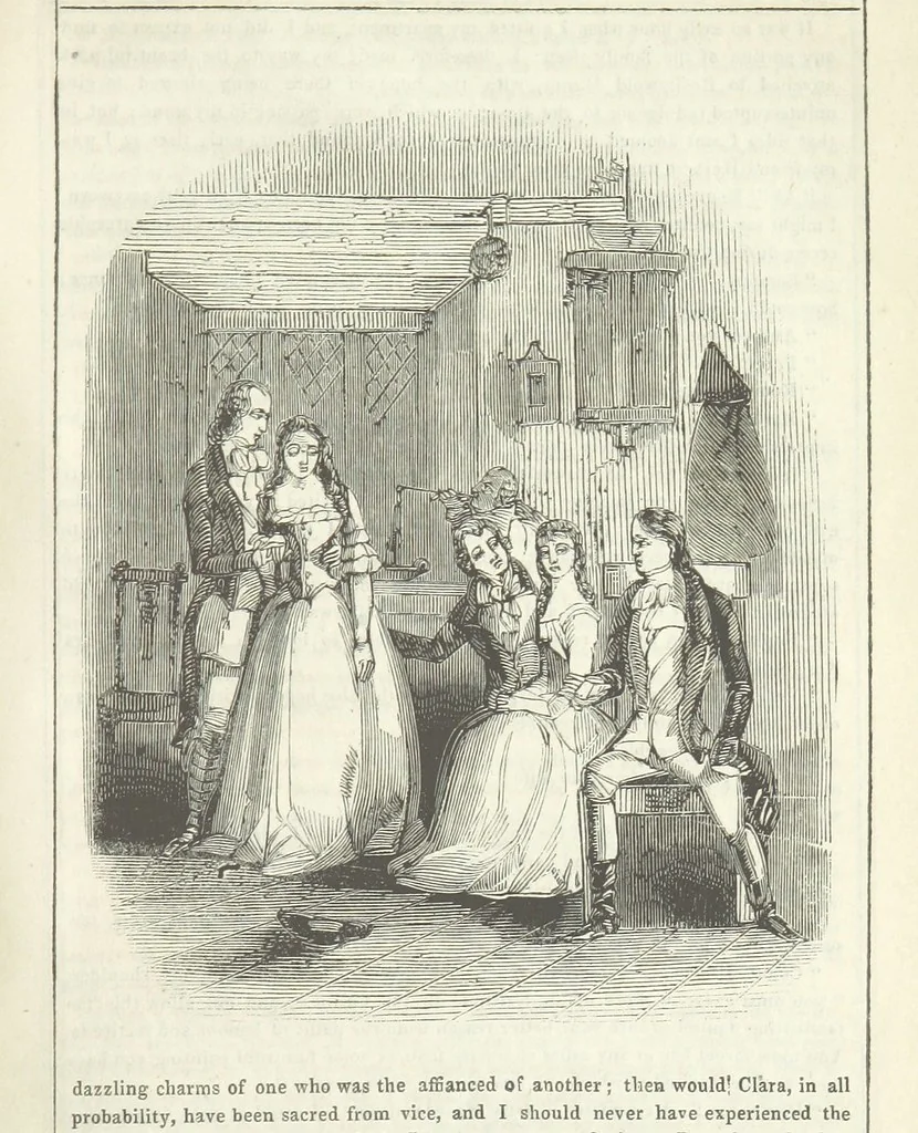 An illustration from The Gipsy Boy: a romance of the woods and wilds, 1847, leaf 287