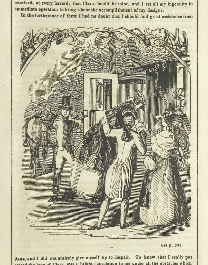An illustration from The Gipsy Boy: a romance of the woods and wilds, 1847, leaf 329
