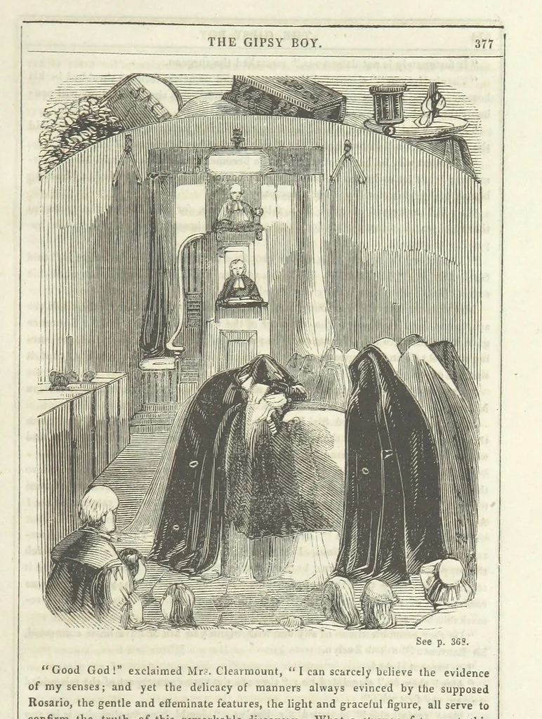 An illustration from The Gipsy Boy: a romance of the woods and wilds, 1847, leaf 385