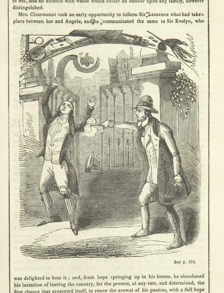An illustration from The Gipsy Boy: a romance of the woods and wilds, 1847, leaf 393