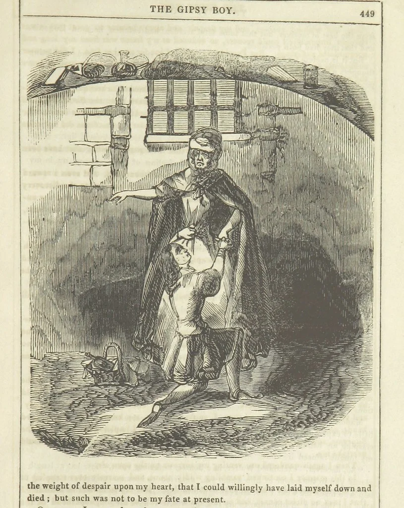 An illustration from The Gipsy Boy: a romance of the woods and wilds, 1847, leaf 457