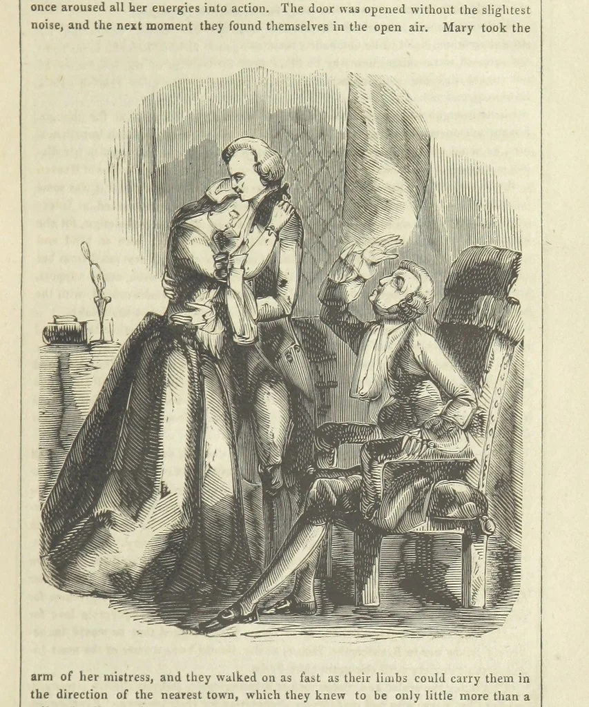 An illustration from The Gipsy Boy: a romance of the woods and wilds, 1847, leaf 59