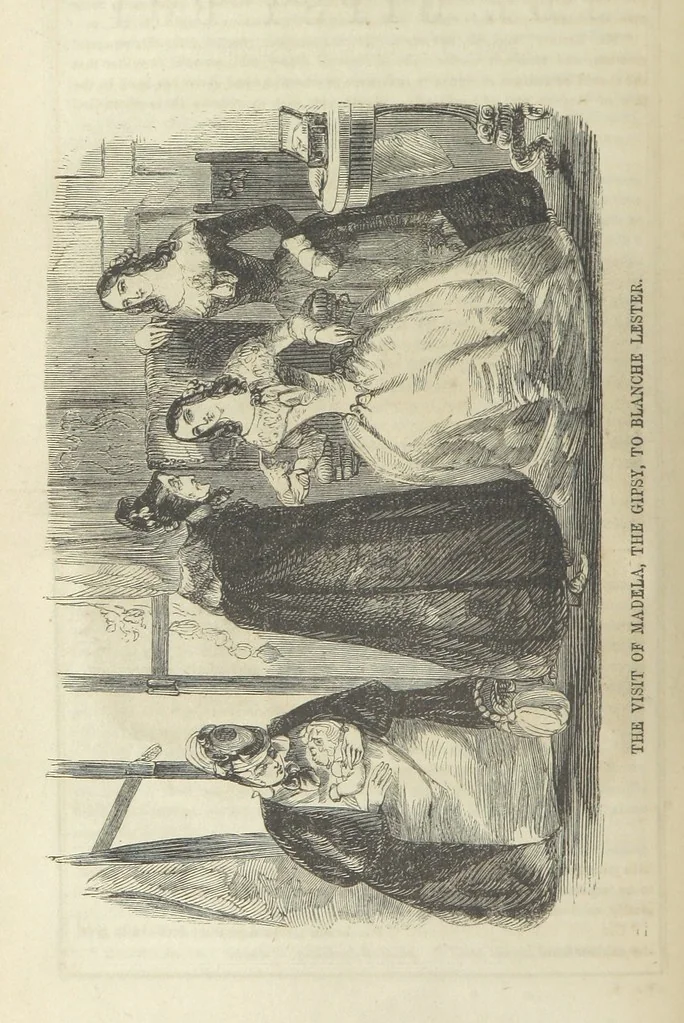 An illustration from The Gipsy Boy: a romance of the woods and wilds, 1847, leaf 68