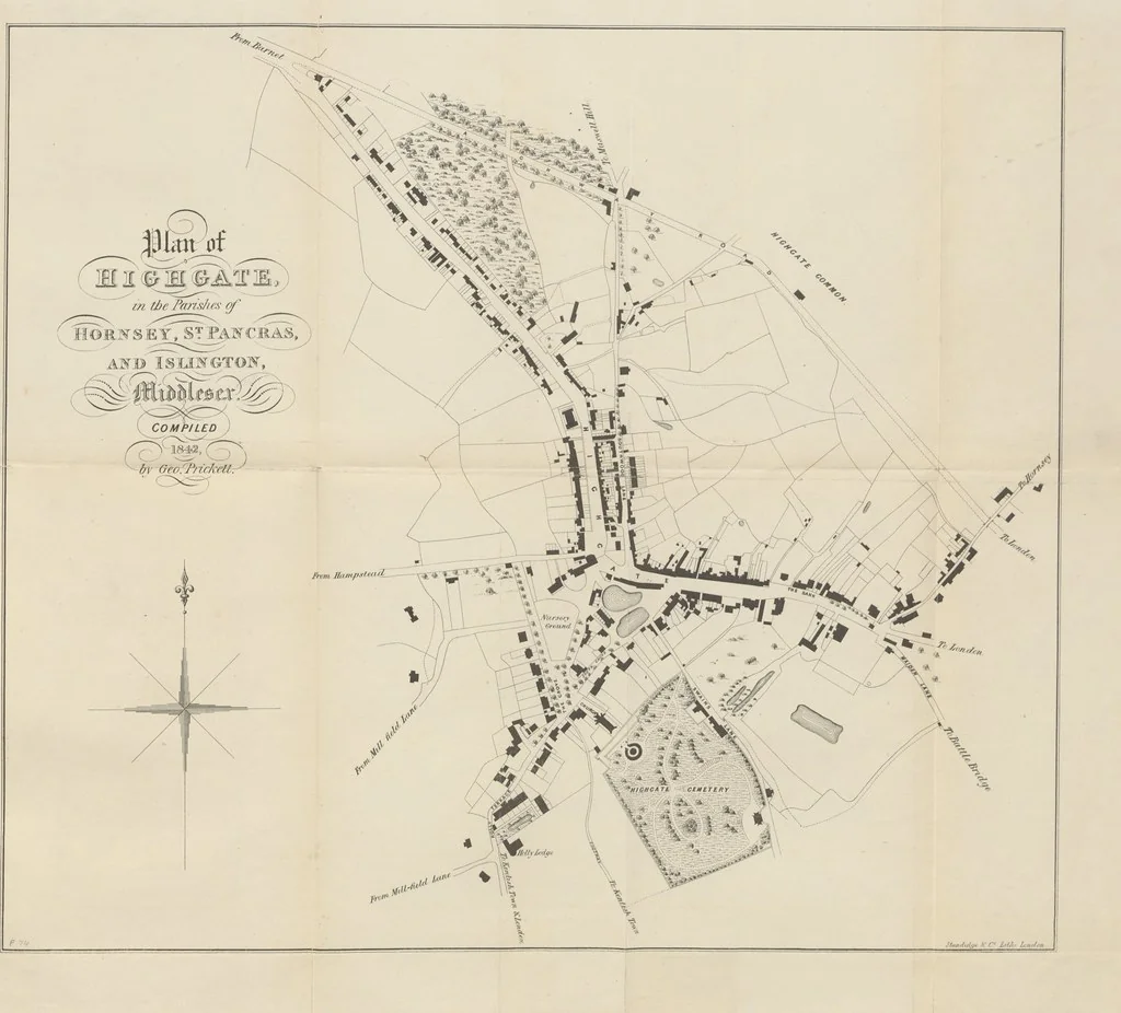 An illustration from The History and Antiquities of Highgate, Middlesex. With illustrations, 1842, leaf 143