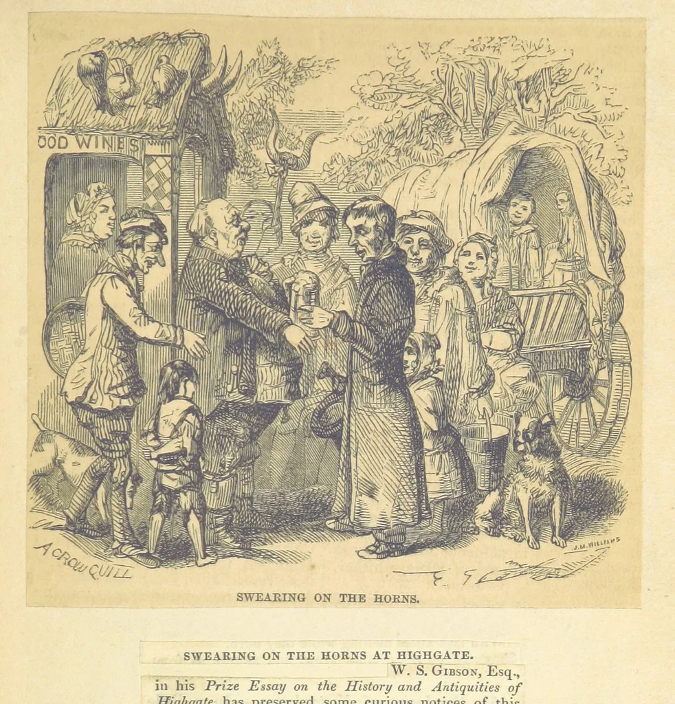 An illustration from The History and Antiquities of Highgate, Middlesex. With illustrations, 1842, leaf 165