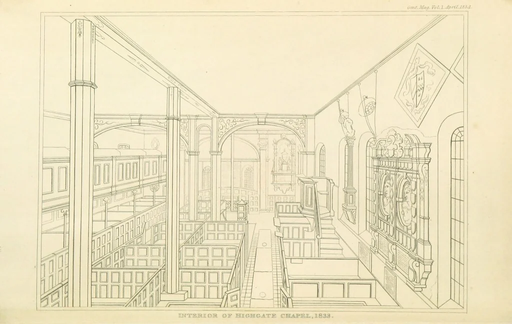 An illustration from The History and Antiquities of Highgate, Middlesex. With illustrations, 1842, leaf 70