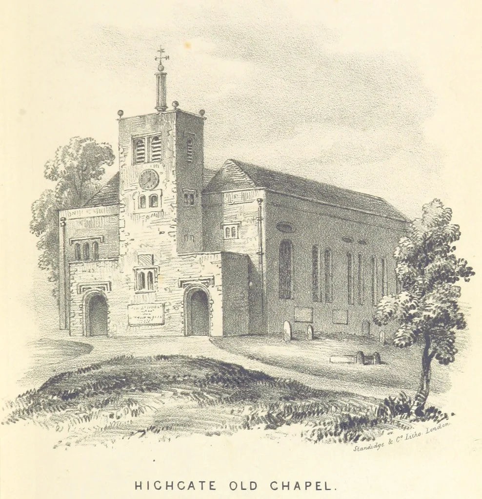 An illustration from The History and Antiquities of Highgate, Middlesex. With illustrations, 1842, leaf 73