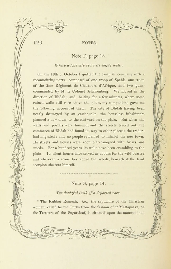 An illustration from Algiers the Warlike, and other poems, 1846, leaf 130