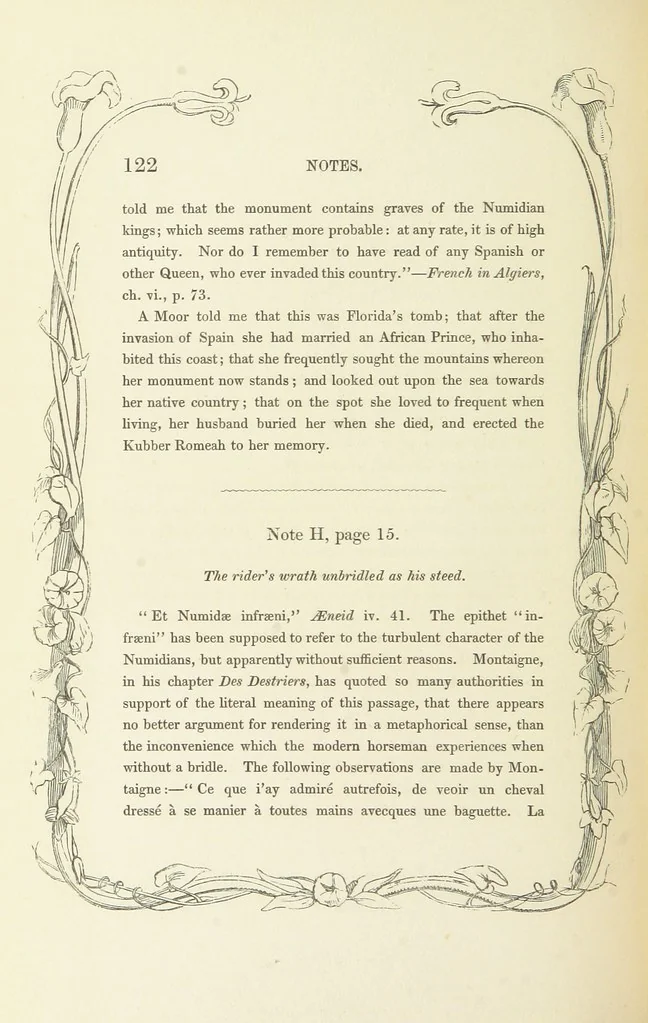 An illustration from Algiers the Warlike, and other poems, 1846, leaf 132