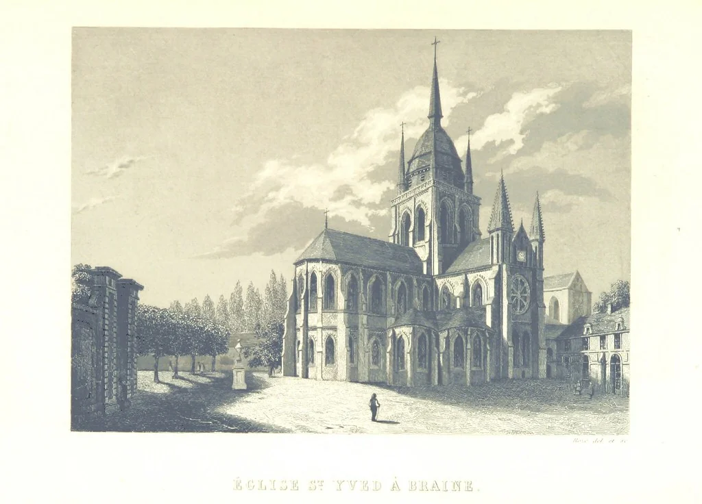 An illustration from Histoire de Braine et de ses environs, 1846, leaf 319