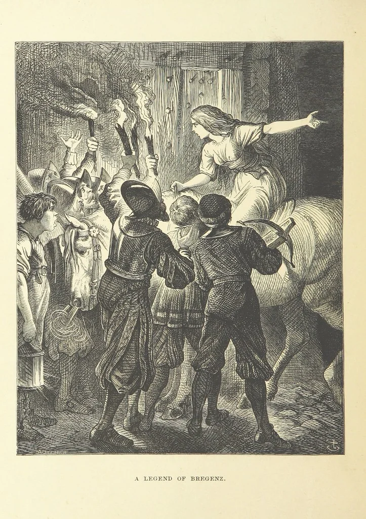 An illustration from Legends and Lyrics ... Fourth edition, 1866, leaf 118