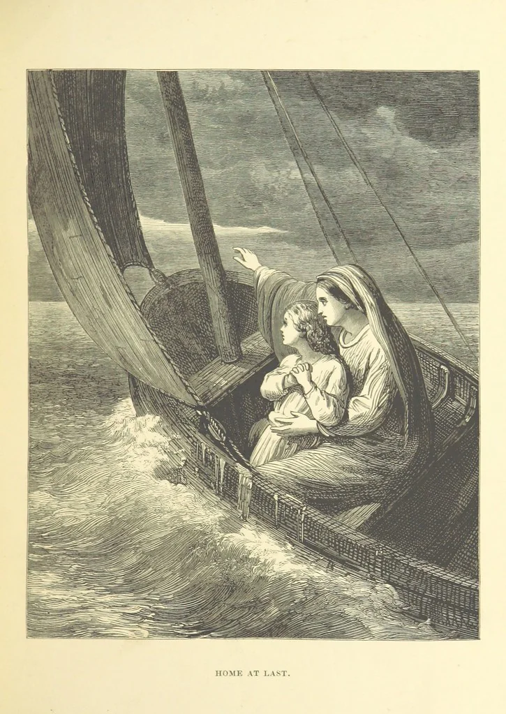 An illustration from Legends and Lyrics ... Fourth edition, 1866, leaf 225
