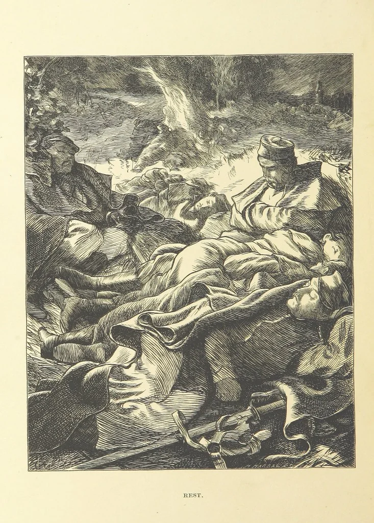 An illustration from Legends and Lyrics ... Fourth edition, 1866, leaf 298
