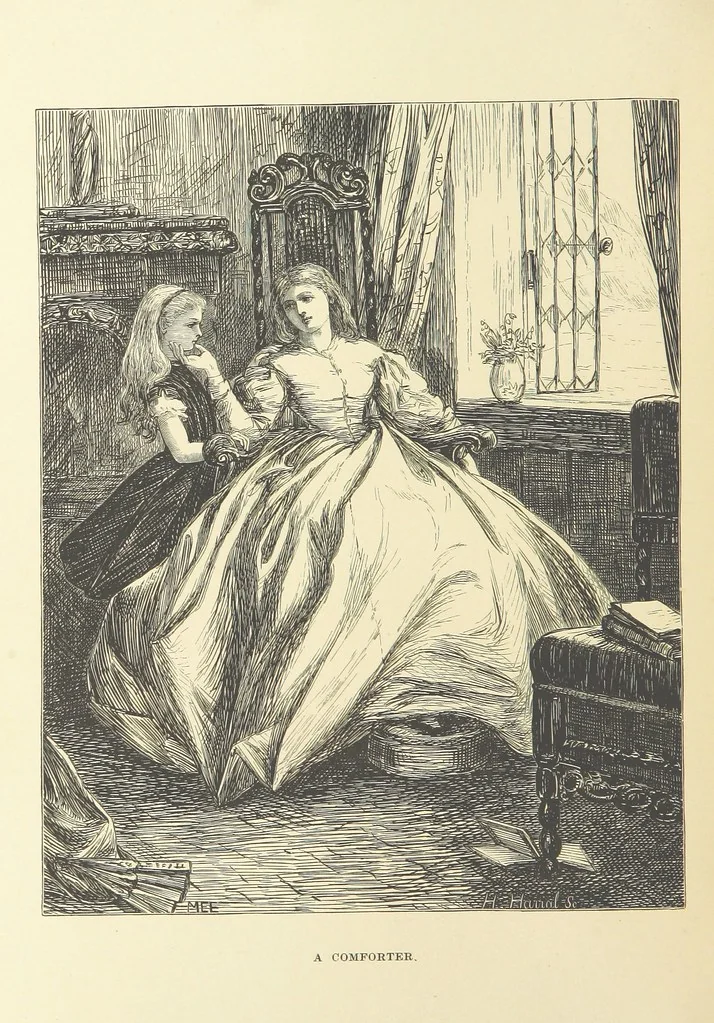 An illustration from Legends and Lyrics ... Fourth edition, 1866, leaf 338