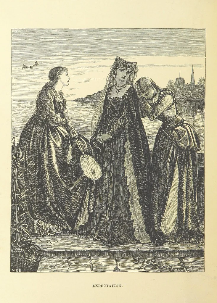 An illustration from Legends and Lyrics ... Fourth edition, 1866, leaf 374