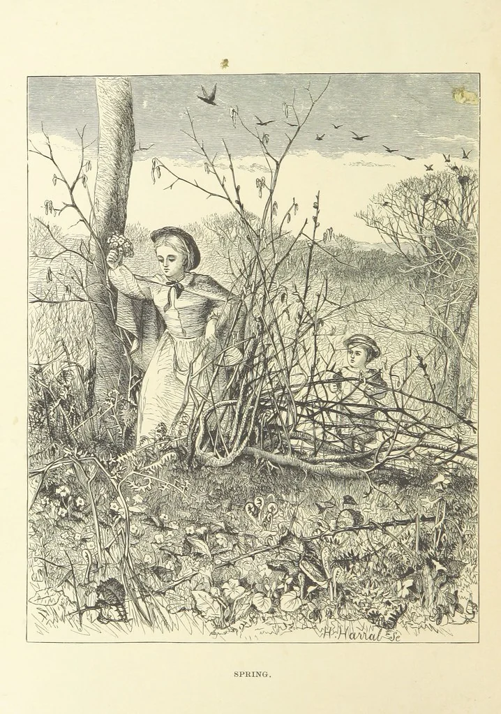 An illustration from Legends and Lyrics ... Fourth edition, 1866, leaf 390