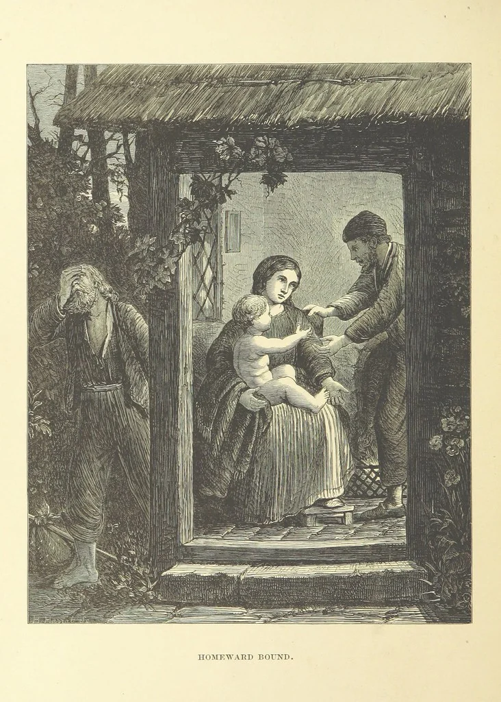 An illustration from Legends and Lyrics ... Fourth edition, 1866, leaf 74