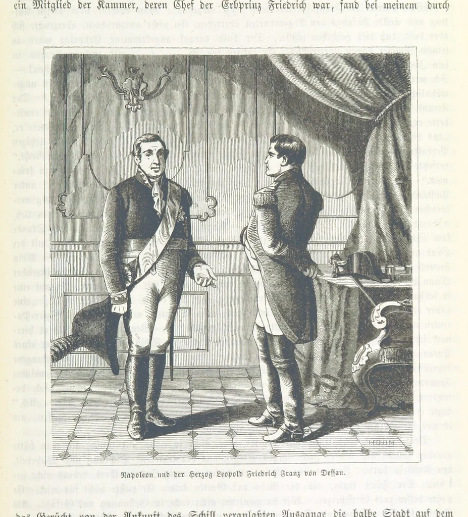 An illustration from Unser Vaterland. Bilder aus der Deutschen Geschichte, Cultur und Heimathkunde. Herausgegeben von Dr. H. Pröhle, etc, 1861, leaf 597