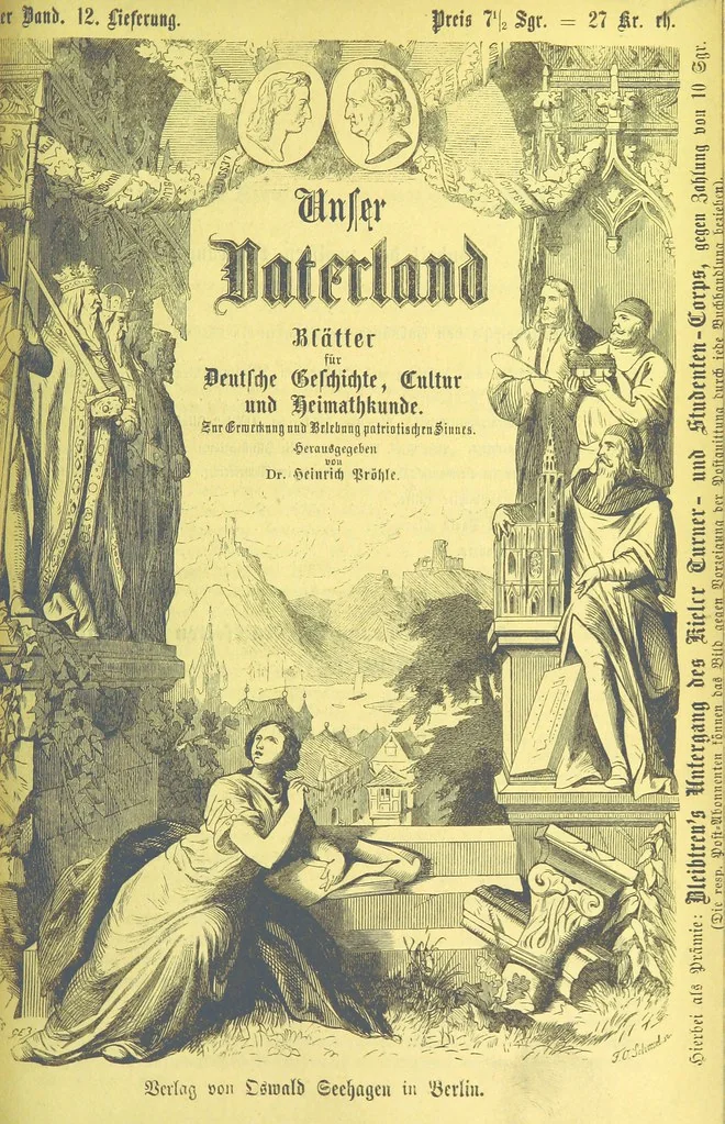 An illustration from Unser Vaterland. Bilder aus der Deutschen Geschichte, Cultur und Heimathkunde. Herausgegeben von Dr. H. Pröhle, etc, 1861, leaf 607