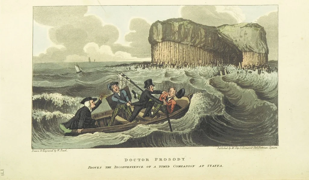 An illustration from The Tour of Doctor Prosody, in search of the antique and picturesque, through Scotland, the Hebrides, the Orkney, and Shetland Isles. Illustrated by twenty humorous plates, 1821, leaf 212