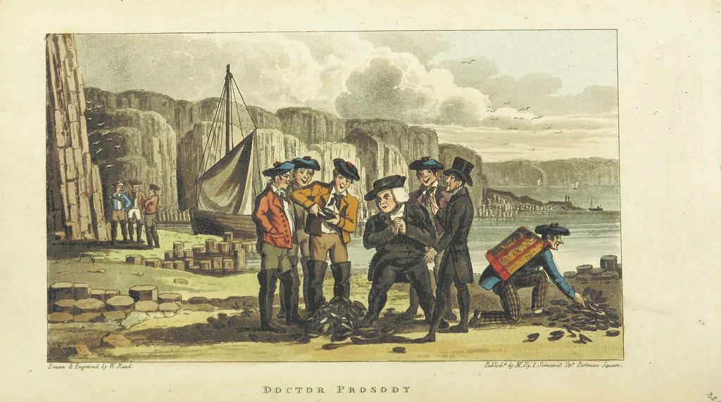 An illustration from The Tour of Doctor Prosody, in search of the antique and picturesque, through Scotland, the Hebrides, the Orkney, and Shetland Isles. Illustrated by twenty humorous plates, 1821, leaf 231
