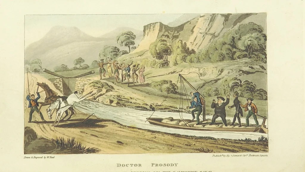An illustration from The Tour of Doctor Prosody, in search of the antique and picturesque, through Scotland, the Hebrides, the Orkney, and Shetland Isles. Illustrated by twenty humorous plates, 1821, leaf 253