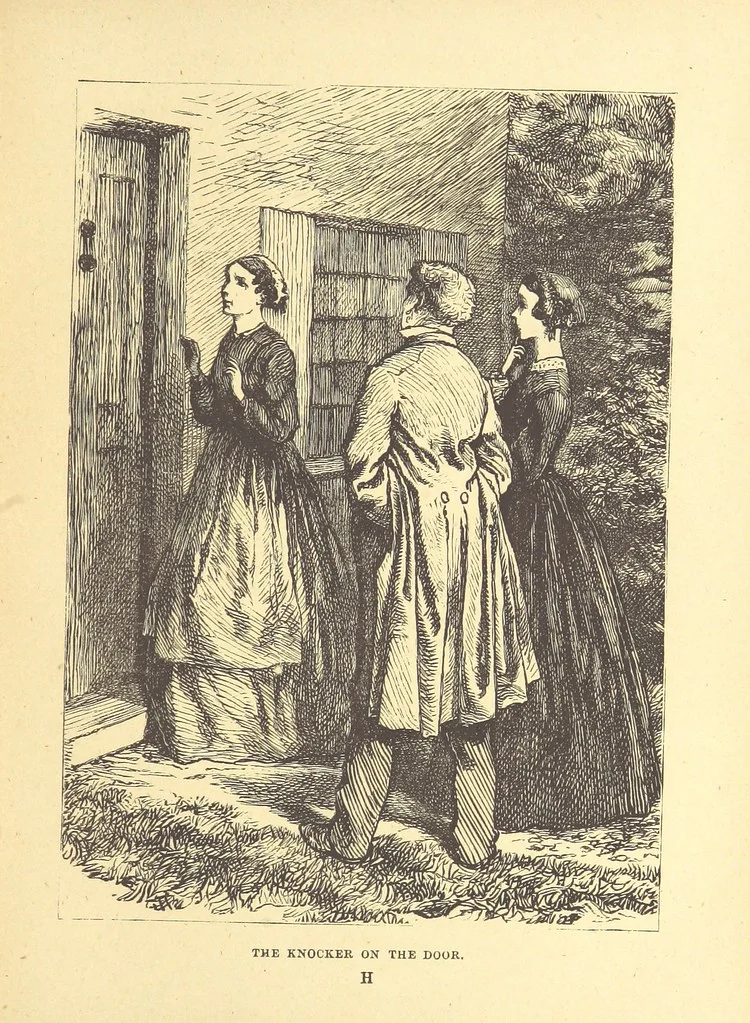 An illustration from The Door without a Knocker, and other tales, 1875, leaf 101