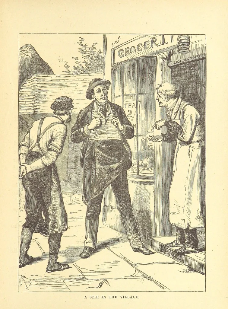 An illustration from The Door without a Knocker, and other tales, 1875, leaf 153