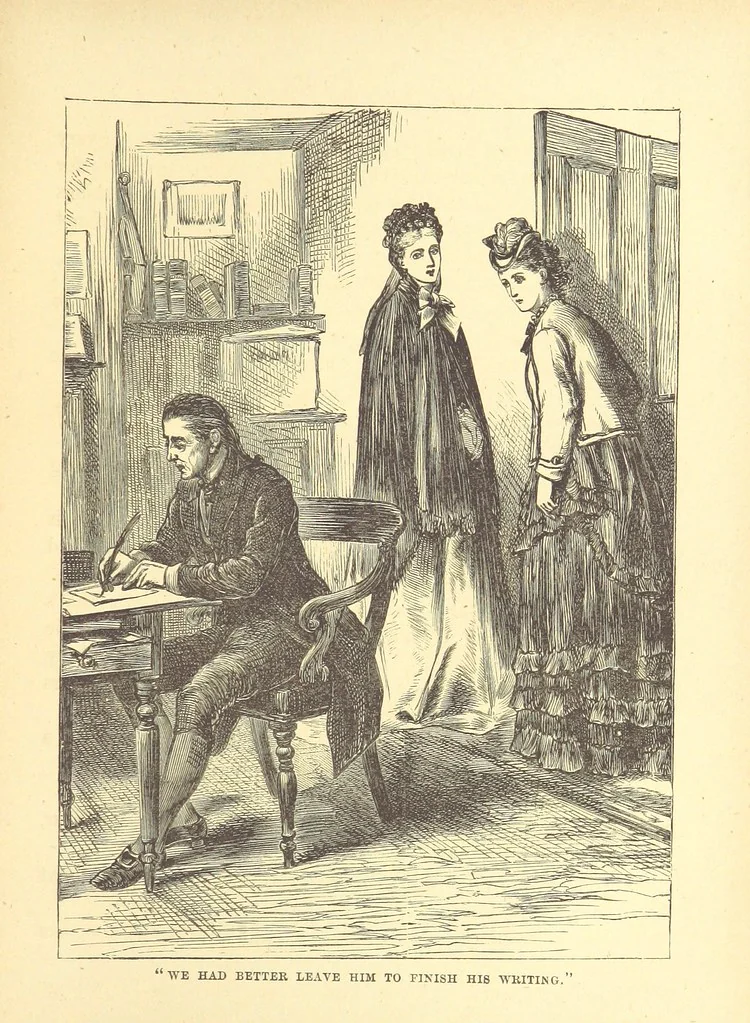 An illustration from The Door without a Knocker, and other tales, 1875, leaf 161