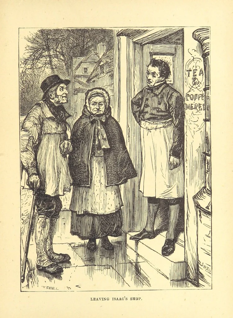 An illustration from The Door without a Knocker, and other tales, 1875, leaf 203