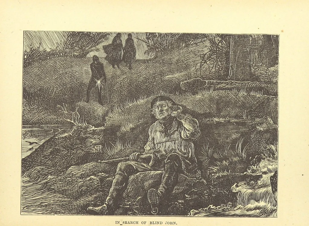 An illustration from The Door without a Knocker, and other tales, 1875, leaf 225