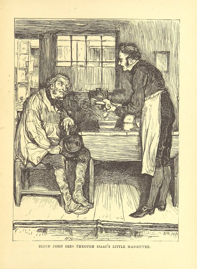 An illustration from The Door without a Knocker, and other tales, 1875, leaf 273