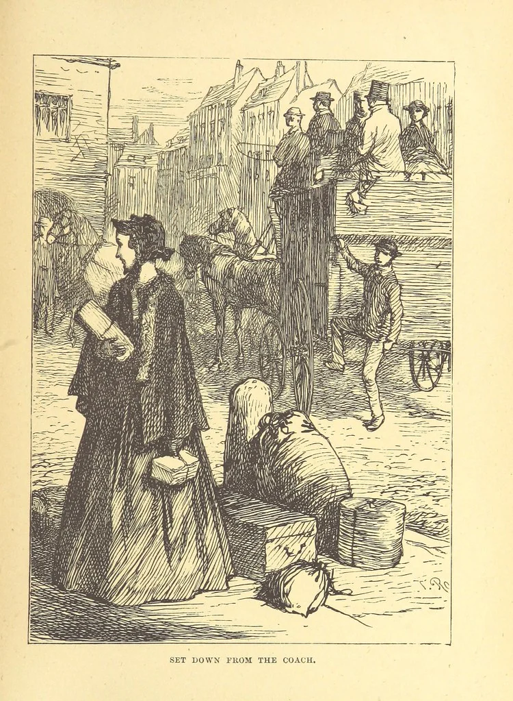 An illustration from The Door without a Knocker, and other tales, 1875, leaf 41