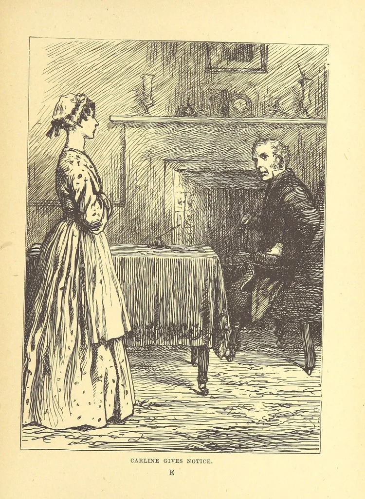 An illustration from The Door without a Knocker, and other tales, 1875, leaf 53