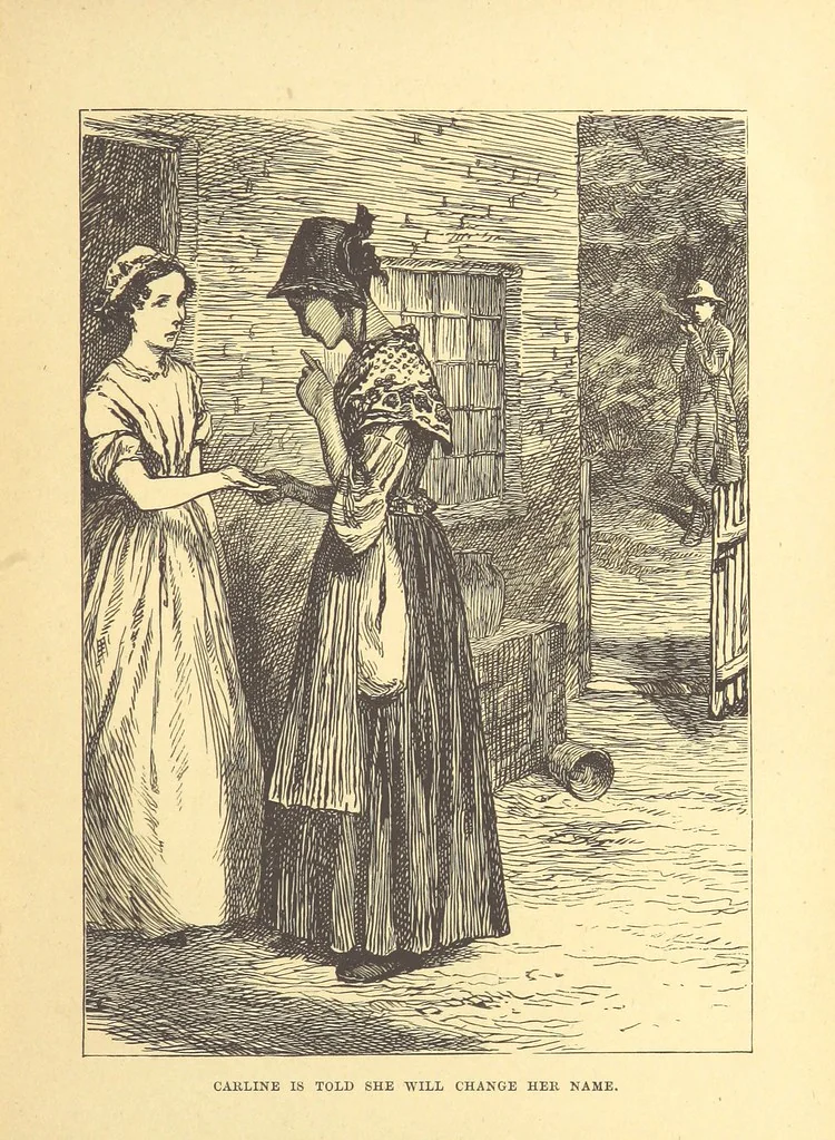 An illustration from The Door without a Knocker, and other tales, 1875, leaf 73